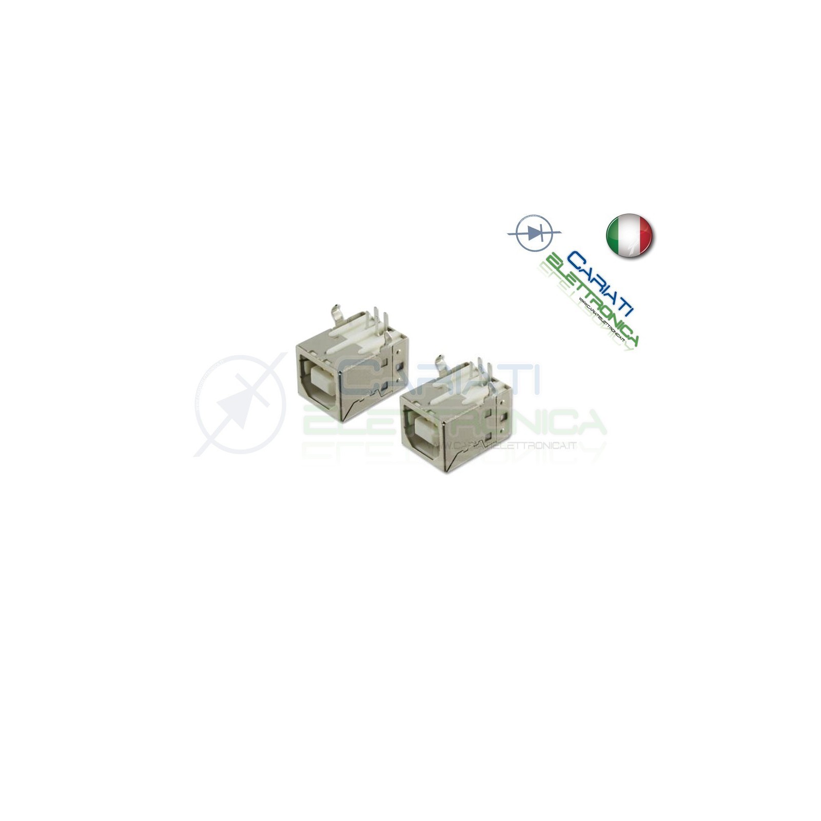 2 Pezzi Connettore Presa Porta USB B