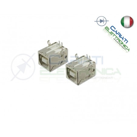 2 Pezzi Connettore Presa Porta USB B