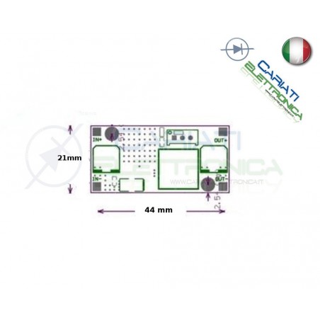 Convertitore regolabile Step Down 2A Dc Dc LM2596S Alimentatore Generico