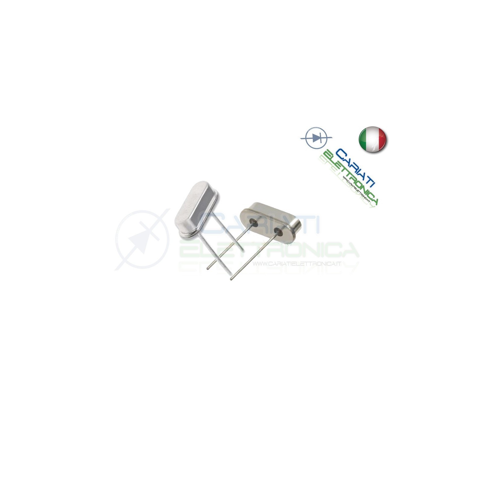 2 PEZZI QUARZO 10 MHZ QUARZI BASSO PROFILO 10MHZ