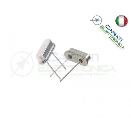 2 PEZZI QUARZO 10 MHZ QUARZI BASSO PROFILO 10MHZ