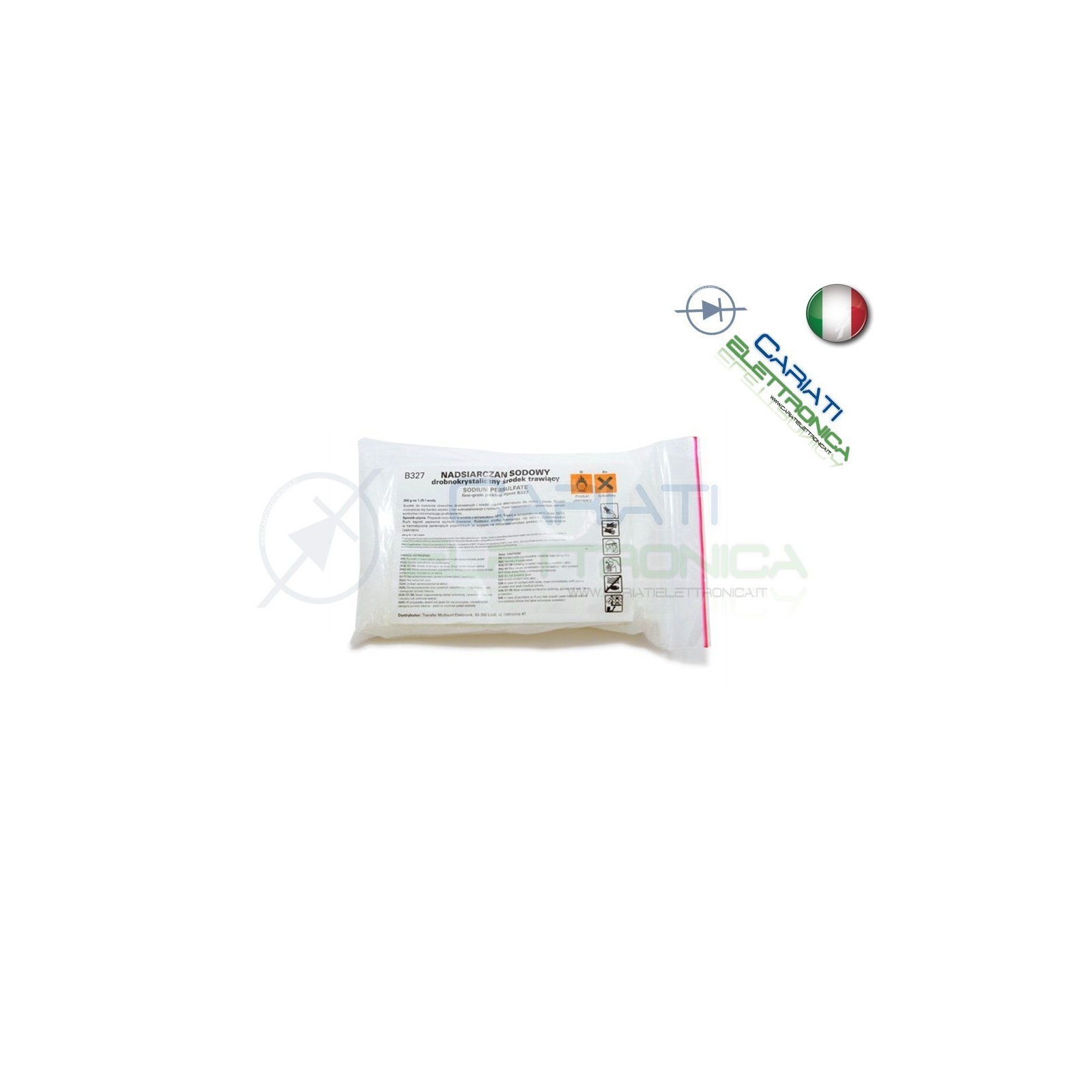 Persolfato di Sodio 250 gr Basetta Presensibilizzata Cloruro Ferrico Acido