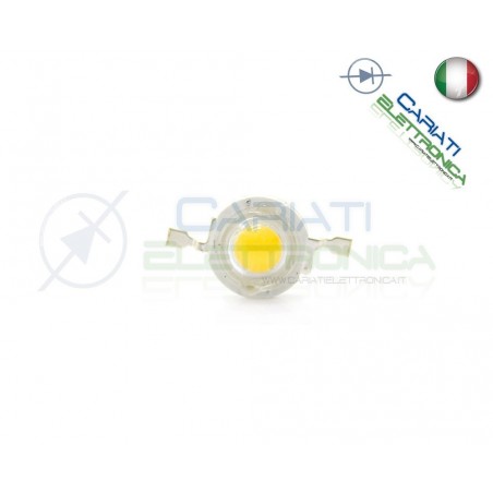 5 pz Led Power Bianco Freddo 3W 3 Watt 200 Lumen Lm 700mA