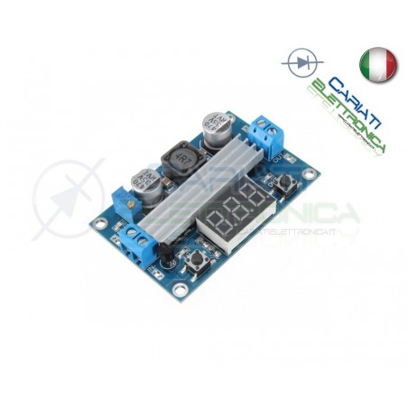 Convertitore Regolabile STEP UP DC DC LTC1871 6A Alimentatore con Voltometro Generico