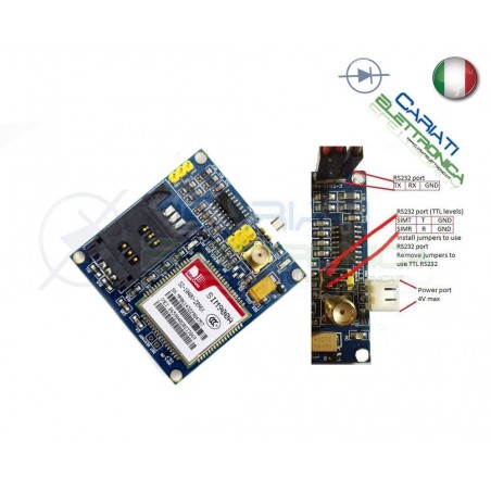 MODULO Wireless SIM900A V4.0 GSM GPRS Board ANTENNA