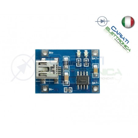 TP4056 mini USB 5V 1A Modulo Batteria Ricarica Caricabatteria Litio Lithium