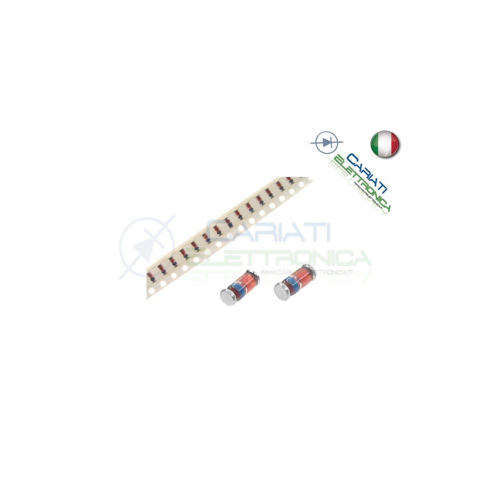 10 PEZZI Diodi Zener SMD 3,3V 1/2W BZV 55 C 3V3