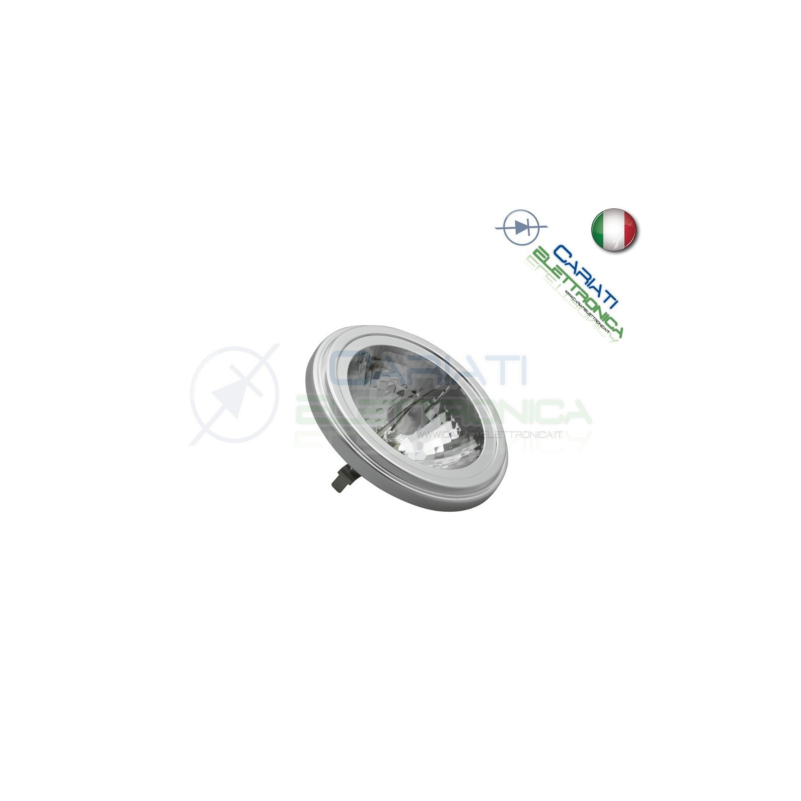Lampada Alogena 50W G53 AR111 luce calda 12V