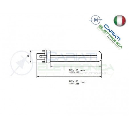 Lampada Lampadina 2pin G23 a Risparmio Energetico 9w 4000K