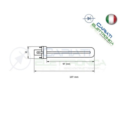 Lampada Lampadina 2pin G23 a Risparmio Energetico 7w 4000K