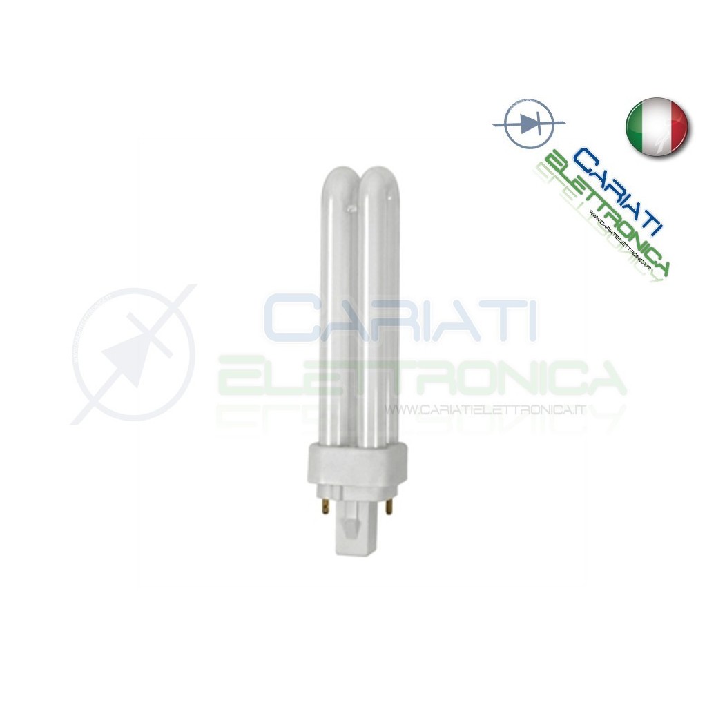 Lampada Lampadina 4pin G24Q G24 T2U a Risparmio Energetico 26w 4000K