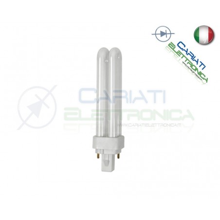 Lampada Lampadina 4pin G24Q G24 T2U a Risparmio Energetico 26w 4000K