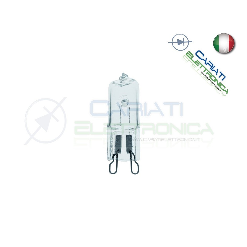 Lampada Lampadina Luce BISPINA alogena G9 LUCE CALDA GIALLA 35w
