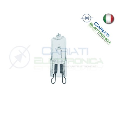 Lampada Lampadina Luce BISPINA alogena G9 LUCE CALDA GIALLA 60w