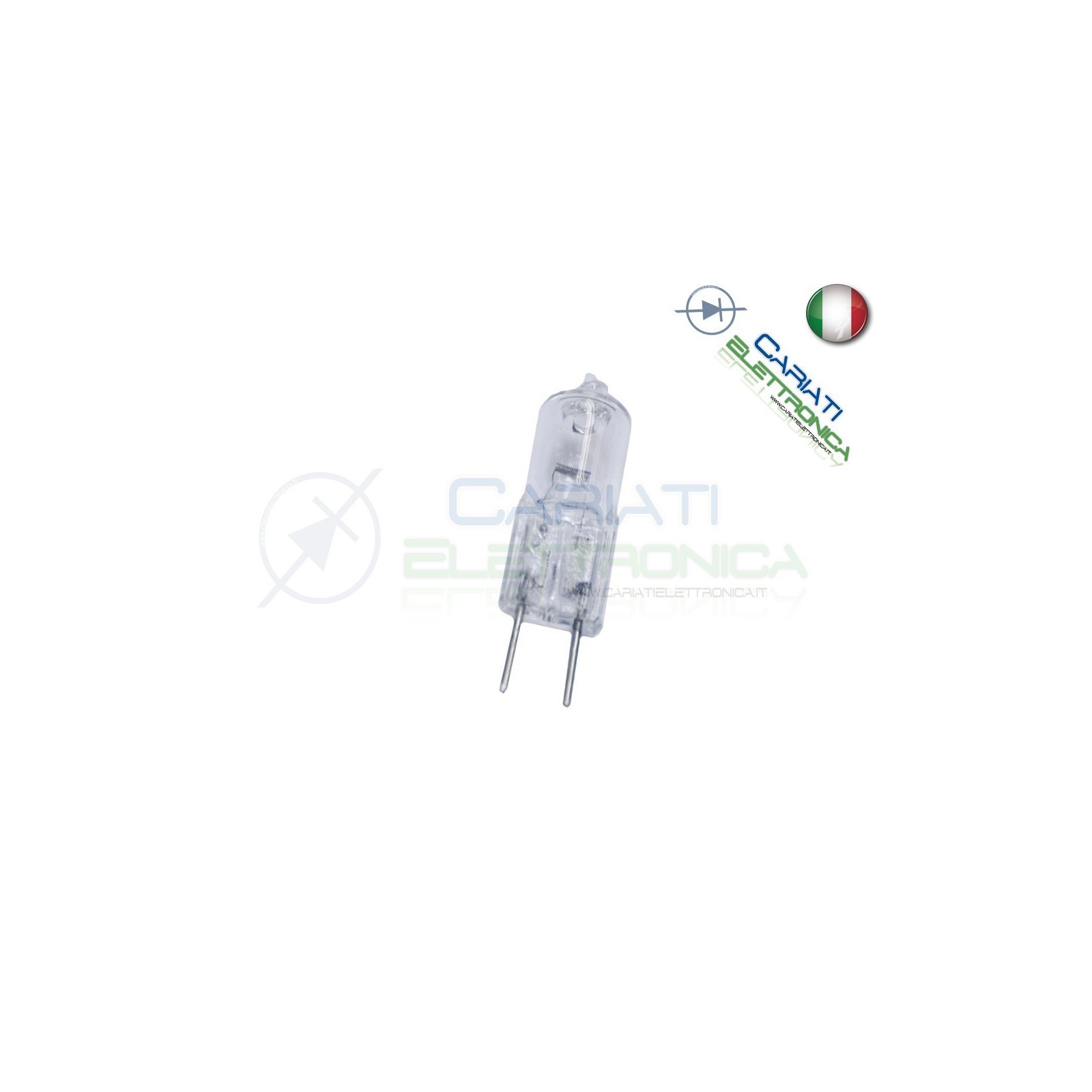 5 PEZZI Lampada Lampadina Luce BISPINA alogena G6.35 LUCE CALDA GIALLA 35w