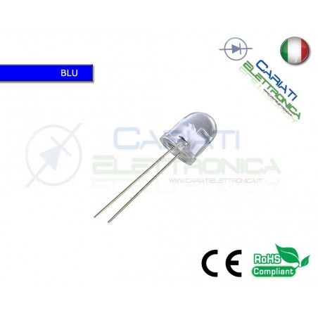 1000 pz LED 10mm BLU SUPERBRIGHT 10000mcd alta luminosità