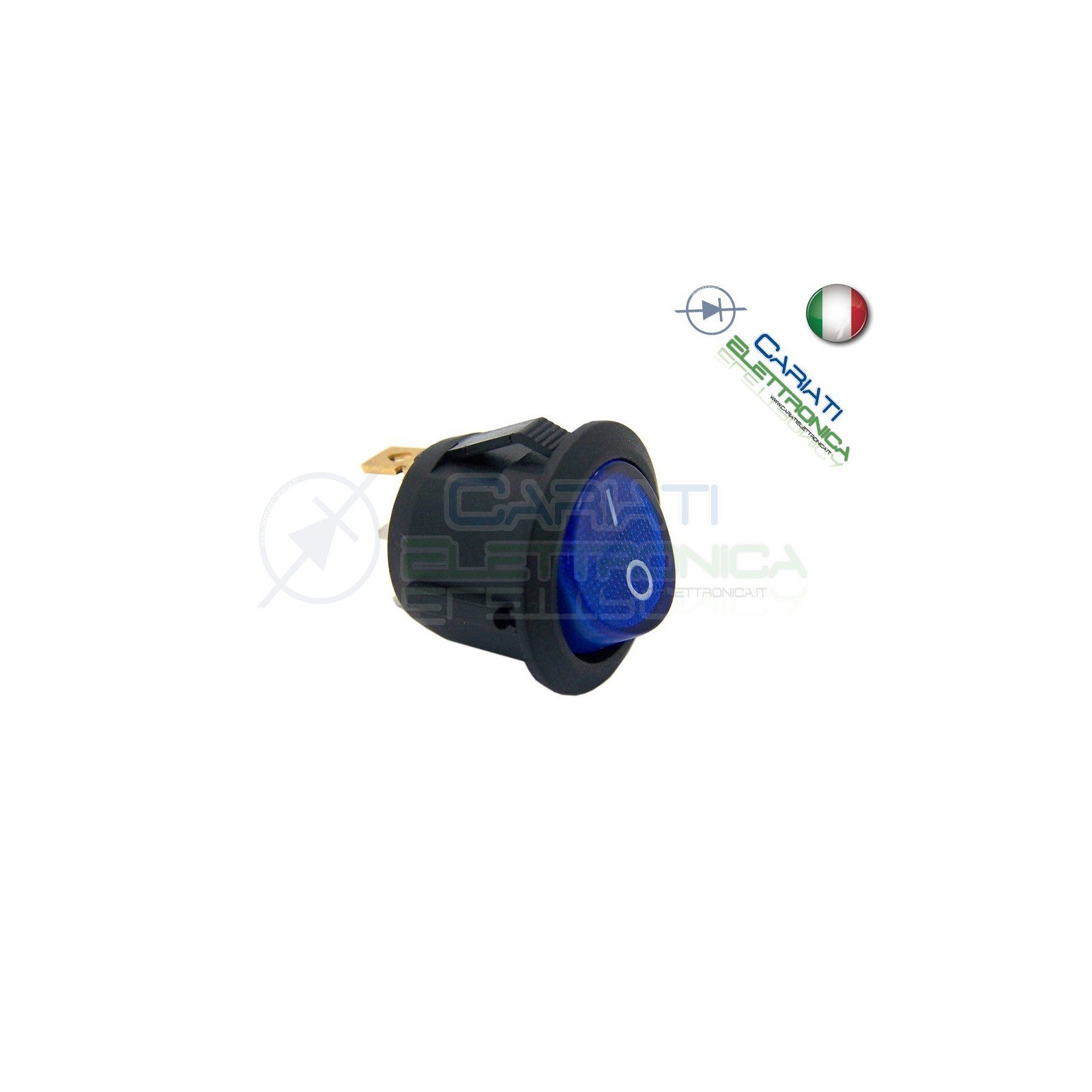Interruttore Con Led Blu 20A 12V