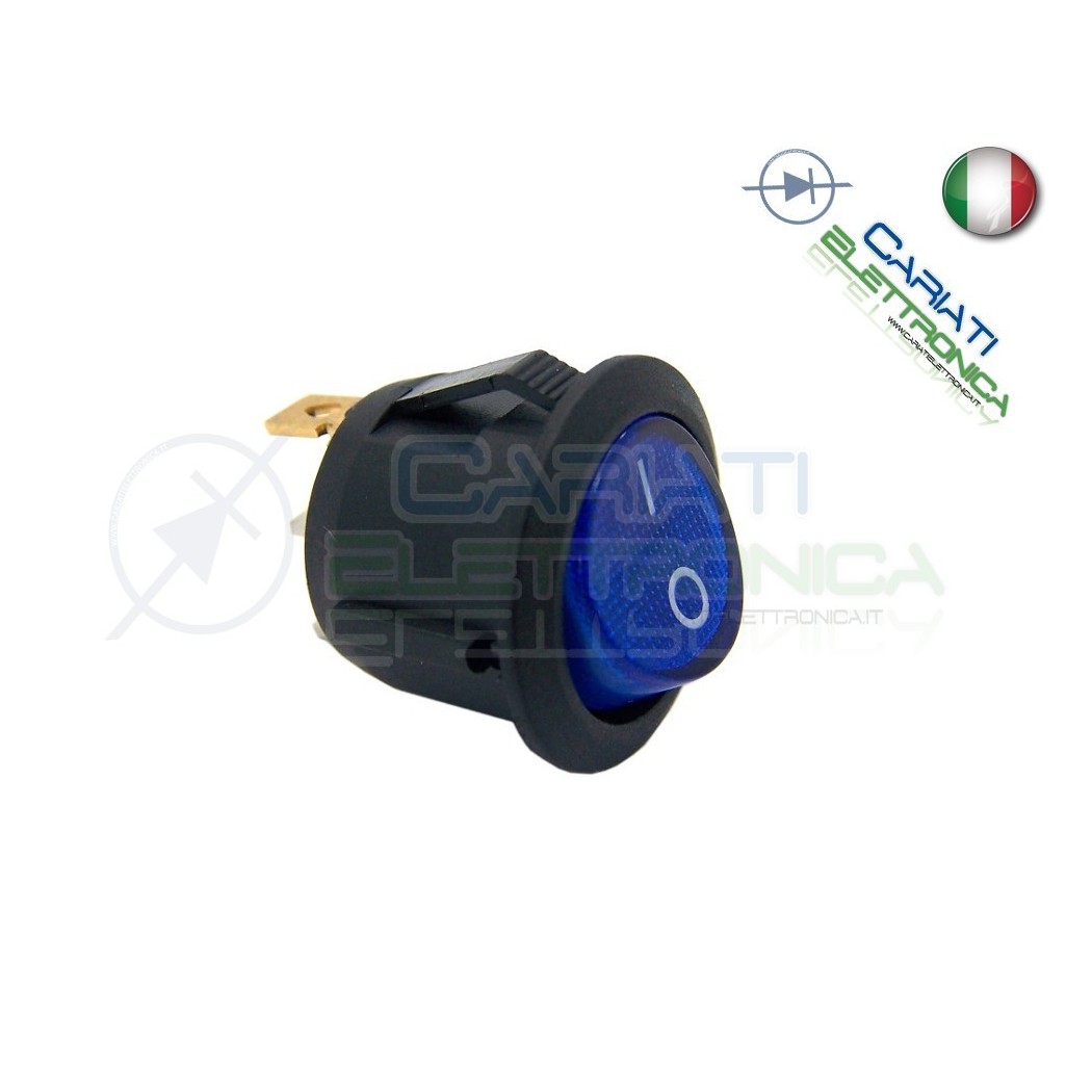 Interruttore Con Led Blu 20A 12V