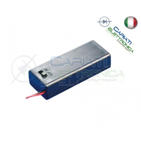 Porta Batteria Per Pila 9V con Interruttore e Cavi Generico