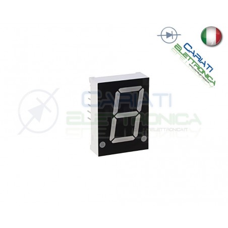 2 Pezzi Display 3" 19mm 7 Segmenti Blu Catodo Comune