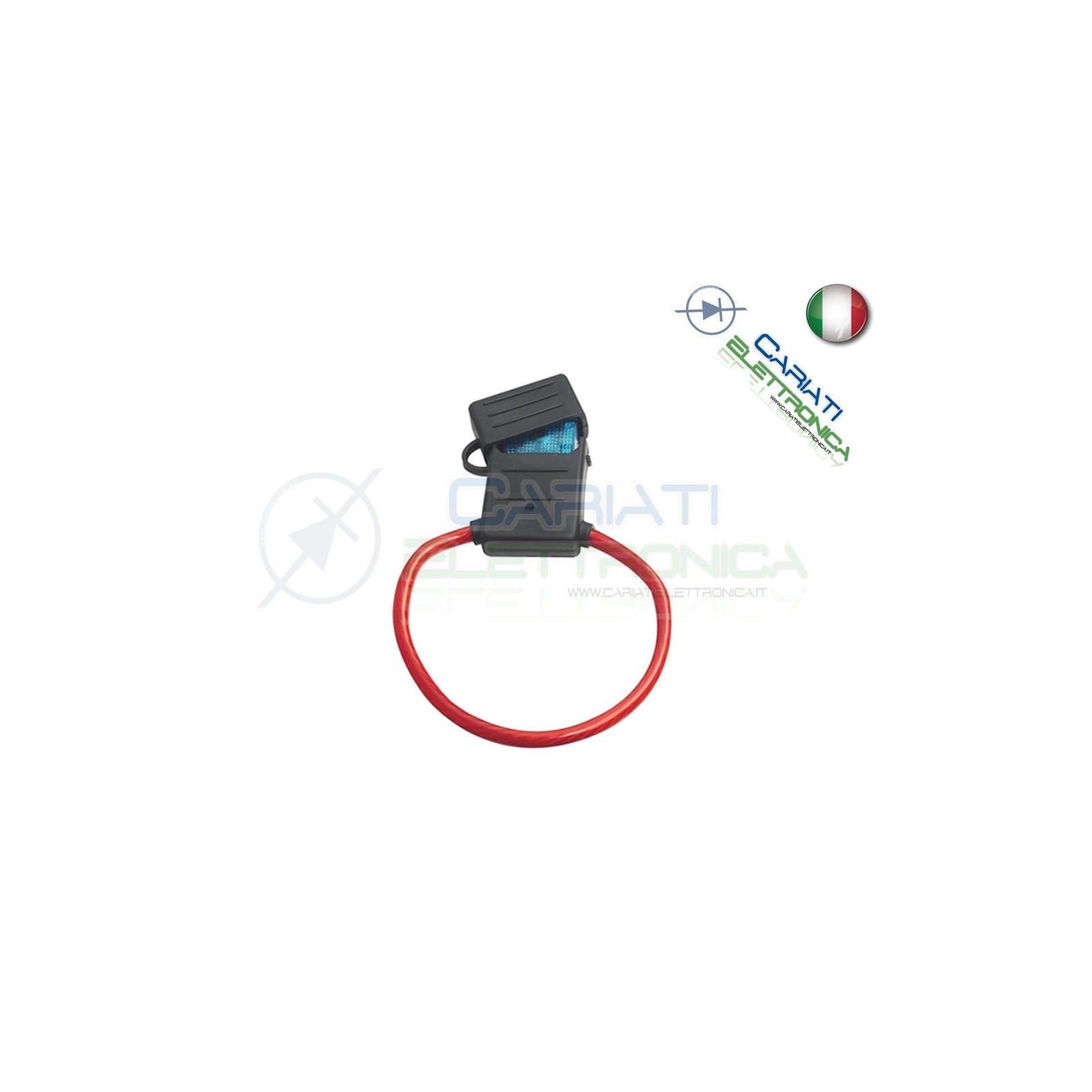 PORTAFUSIBILE LAMELLARE LAMA PER AUTO MOTO 100A 32V