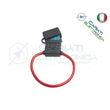 PORTAFUSIBILE LAMELLARE LAMA PER AUTO MOTO 100A 32V