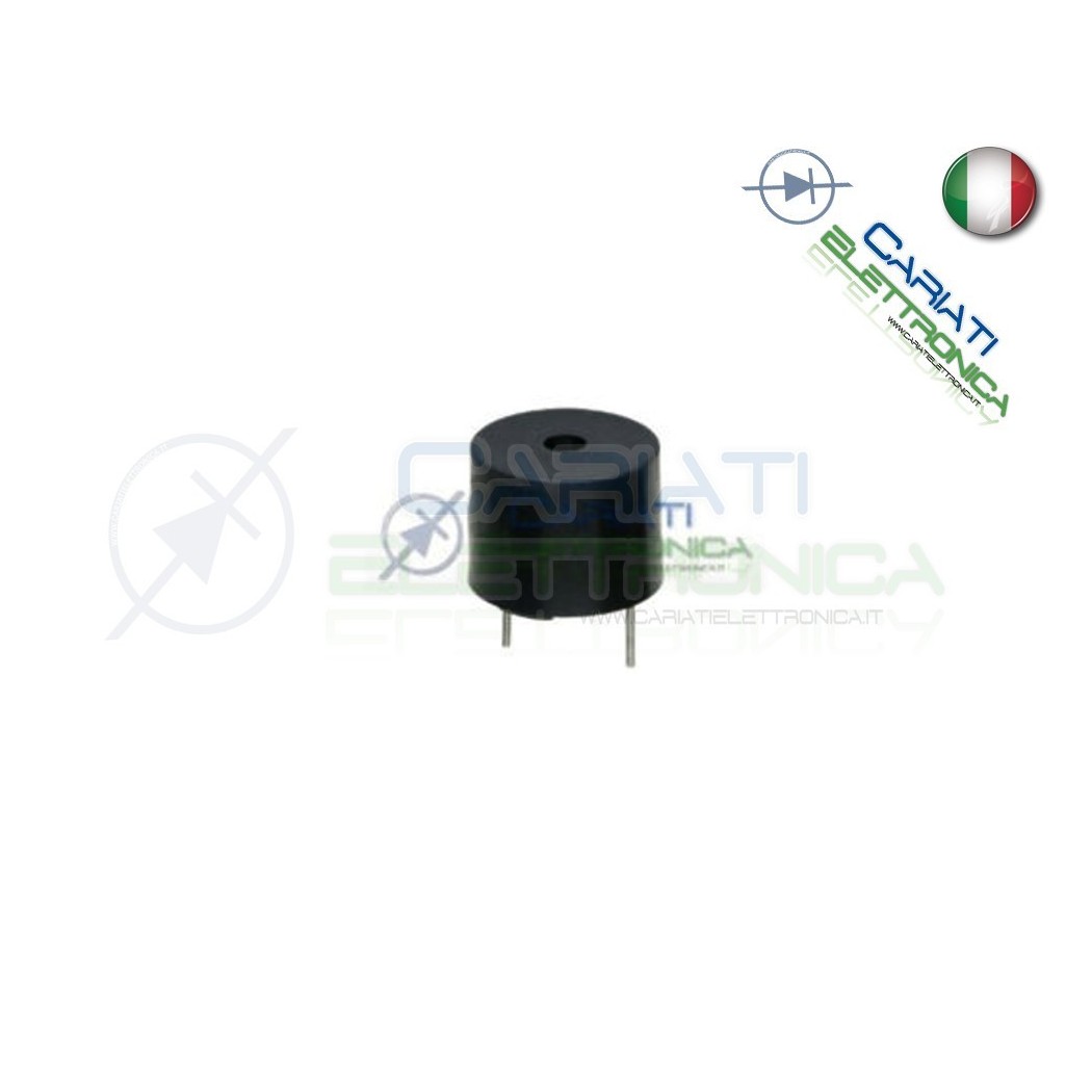 Cicalino Buzzer Passivo 5V Senza Oscillatore Diametro 12mm