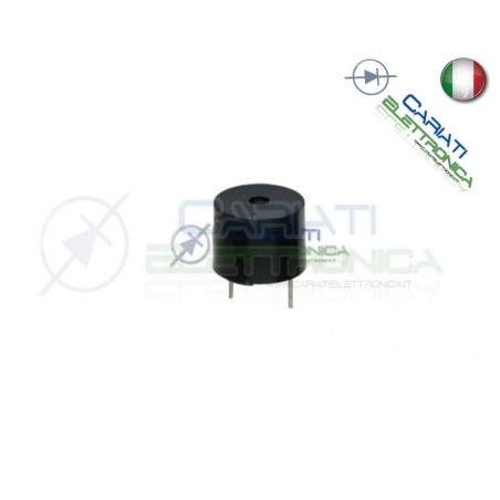 Cicalino Buzzer Passivo 5V Senza Oscillatore Diametro 12mm