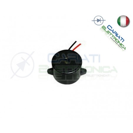 Cicalino Buzzer attivo 5V 12V 24V Oscillatore Integrato Diametro 23mm