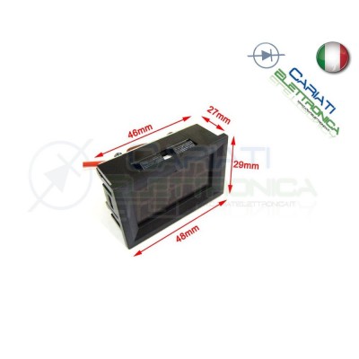 Display Lcd BLU Voltometro AC da pannello 60V-500V Tensione Tester
