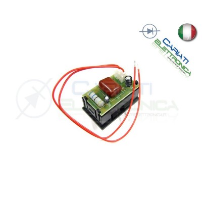Display Lcd VERDE Voltometro AC da pannello 60V-500V Tensione Tester