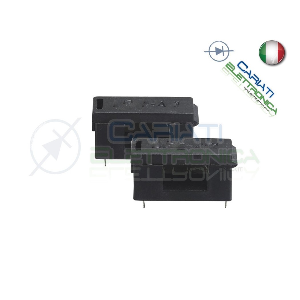 2 PEZZI PORTAFUSIBILE FUSIBILE 5X20 PORTA FUSIBILE NERIGenerico