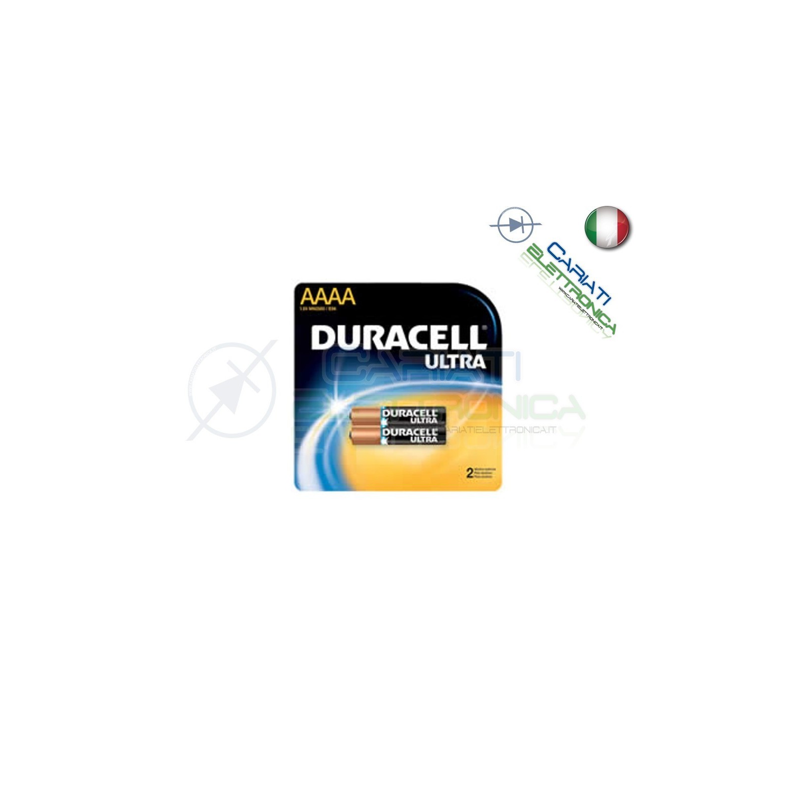 2 BATTERIE PILE DURACELL AAAA MN2500 1.5V ALKALINE PILADuracell