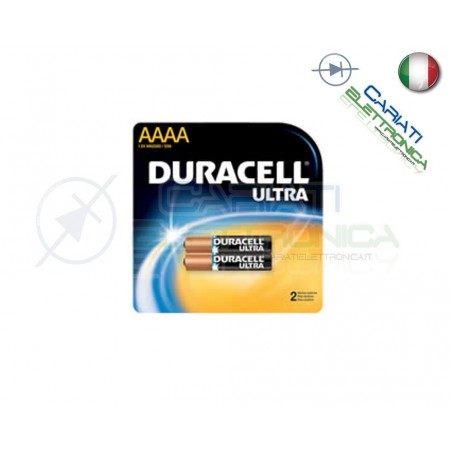 2 BATTERIE PILE DURACELL AAAA MN2500 1.5V ALKALINE PILADuracell