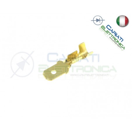 20 PEZZI Faston Maschio 6,35x0,8mm