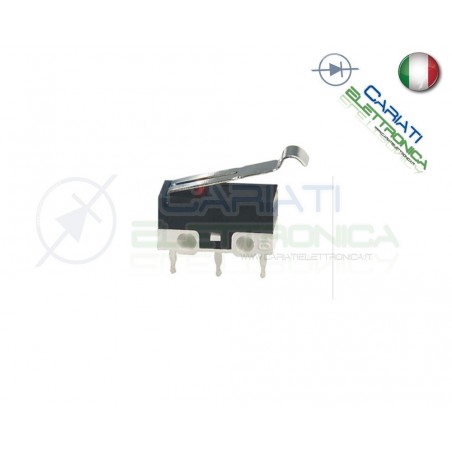10 Pezzi MicroSwitch a leva Pulsante Fine Corsa Micro Switch PCB
