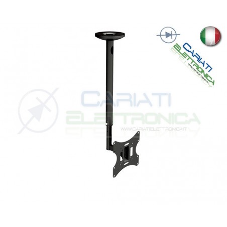 SUPPORTO STAFFA TV LCD TFT LED PLASMA SOFFITTO DA 23 A 42 POLLICI
