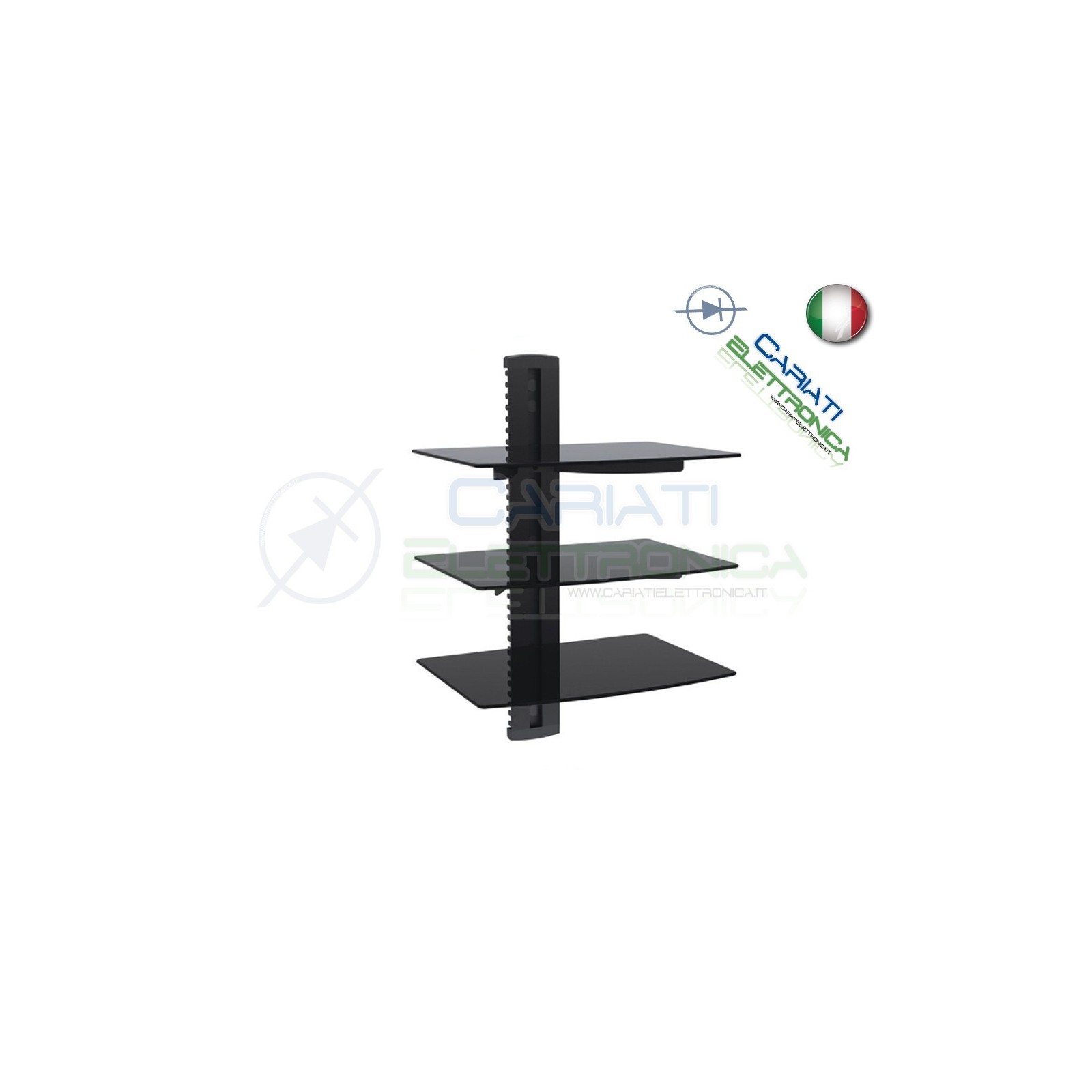 MENSOLA SUPPORTO PER TV DVD XBOX PS3 SKY STEREO AUDIO VIDEO CONSOLE