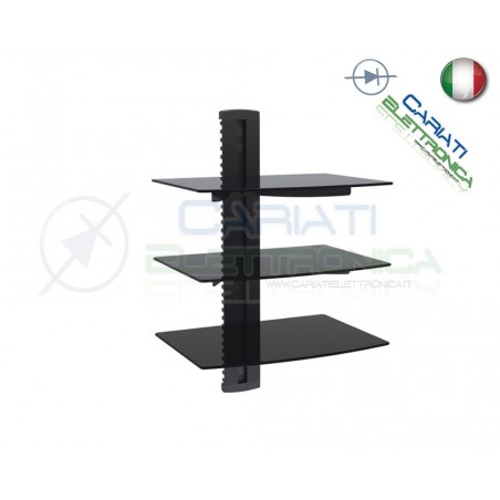 MENSOLA SUPPORTO PER TV DVD XBOX PS3 SKY STEREO AUDIO VIDEO CONSOLE