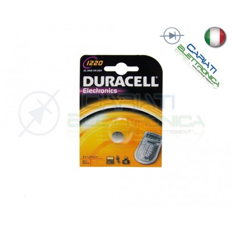 BATTERIA DURACELL DL1220 PILA A BOTTONE CR1220 3V 1220 Duracell