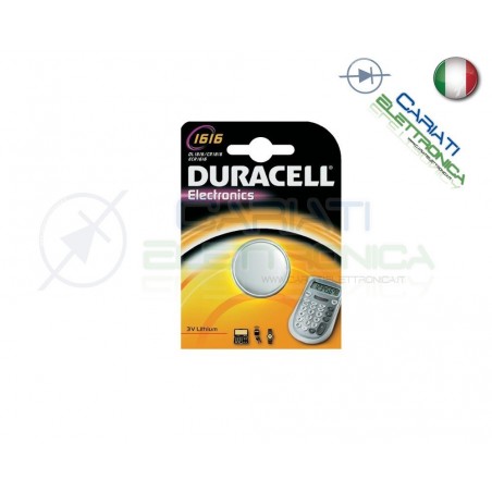 BATTERIA DURACELL LITHIUM 1616 CR1616 CR 1616 DL1616 Duracell
