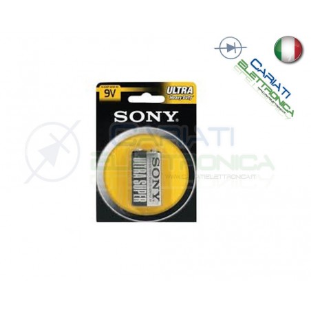 BATTERIA PILA SONY 9V 6F22 ULTRA HEAVY DUTY IN BLISTERSony