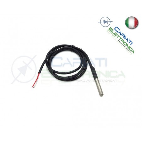 SONDA DS18B20 1 METRO 1m SENSORE DI TEMPERATURA da -55 a 125 °C ARDUINO 1mGenerico