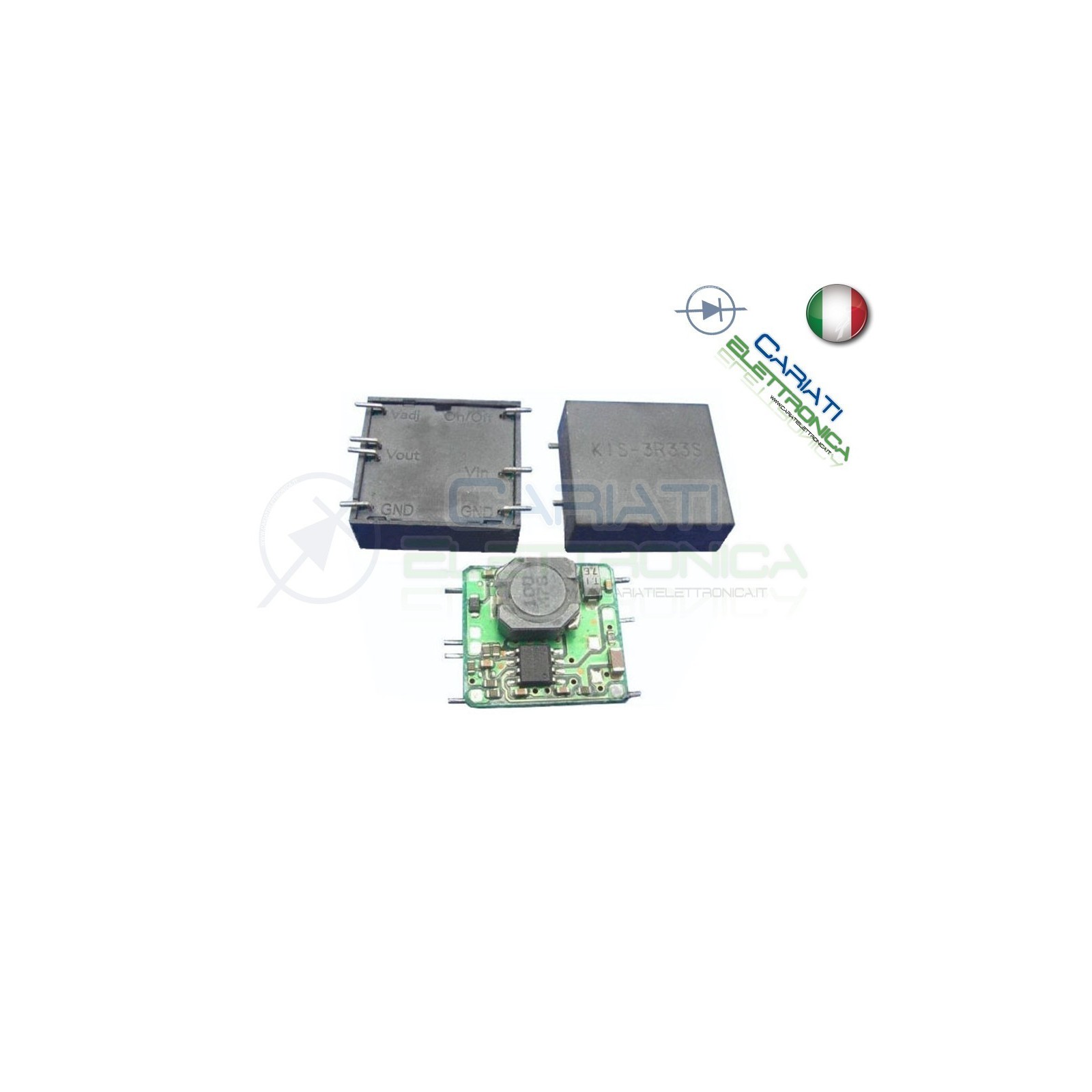 CONVERTITORE DC DC KIS 3R33S step-down 4.75V-23V 3AGenerico