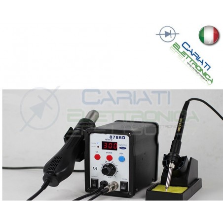 8786D STAZIONE DIGITALE AD ARIA CALDA CON SALDATORE 2 IN 1 SALDANTEGuangzhou Yihua Electronic Equipment Co.,Ltd.