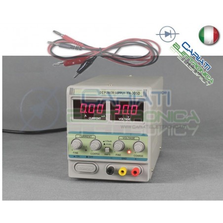 305D Alimentatore da banco variabile 0 - 30 V 5 A Stabilizzato
