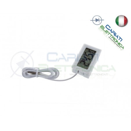 TERMOMETRO DIGITALE LCD CON SONDA ACQUARIO FRIGO MISURA TEMPERATURA AMBIENTE