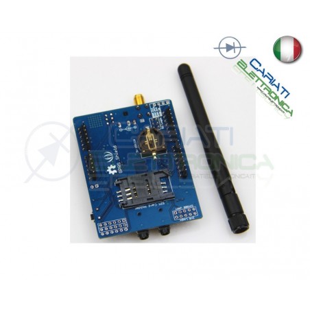 Shield GSM per Arduino completo di antenna SIM900 GPRS