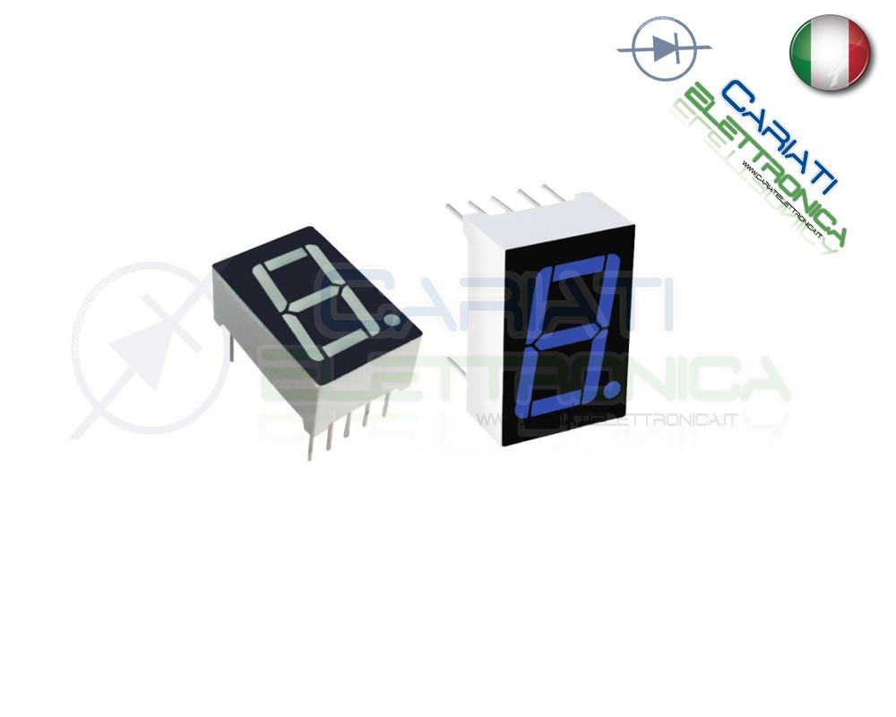 New 0.36 0.36 inch 7 Segment Display Blue LED 3