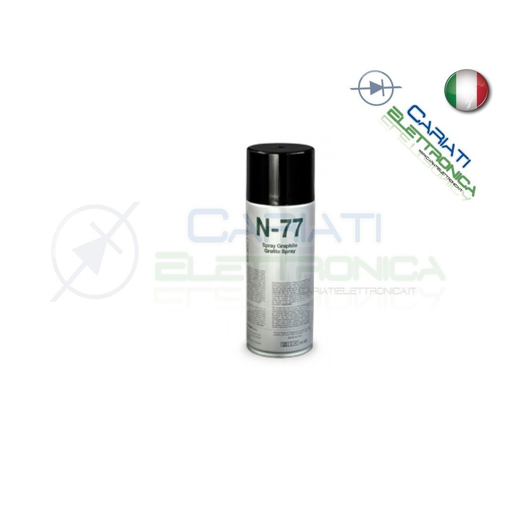 N-77 DUE-CI 400ML SPRAY TECNICO GRAFITE ELETTROCONDUTTIVA PER ELETTRONICA Due-Ci